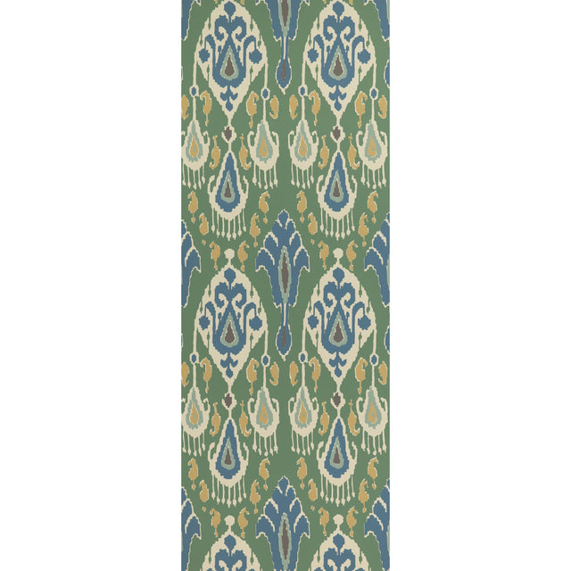 G P & J Baker IKAT BOKHARA EMERALD Wallpaper