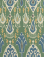 G P & J Baker IKAT BOKHARA EMERALD Wallpaper