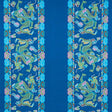 Schumacher Lotan Dragon Embroidery Blue Fabric