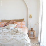 Schumacher Manta Performance Pink & Orange Fabric