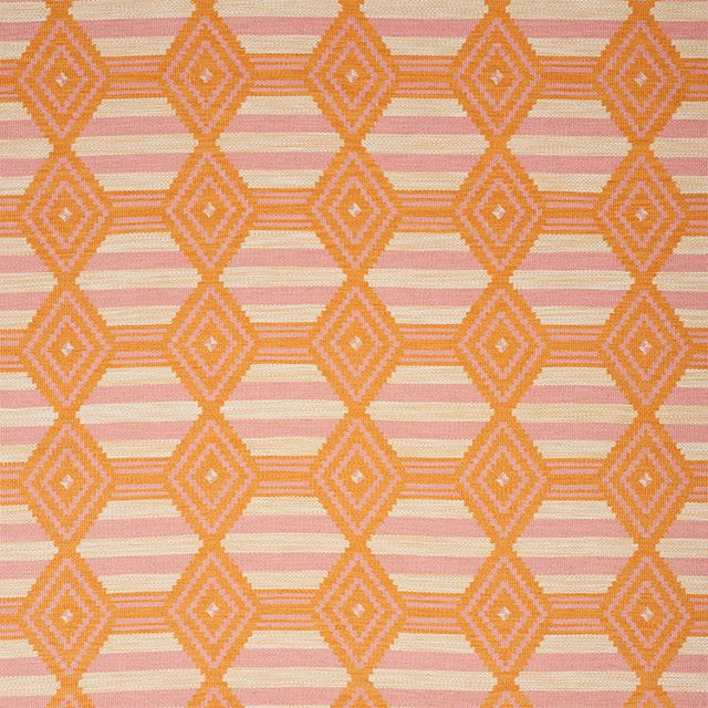 Schumacher Manta Performance Pink & Orange Fabric