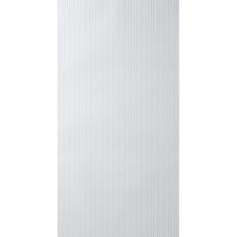 Schumacher Galvanized Rib Ivory Wallpaper