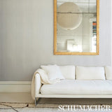 Schumacher Galvanized Rib Ivory Wallpaper