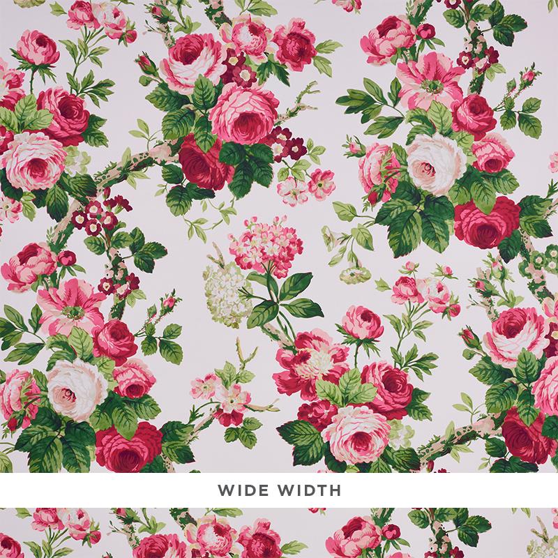 Schumacher Nancy Floral Rose Wallpaper