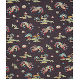 Schumacher Hanlun Dragon Embroidery Charcoal Fabric