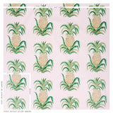 Schumacher Pineapples Chintz Blush Fabric
