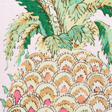 Schumacher Pineapples Chintz Blush Fabric