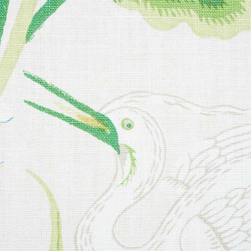 Schumacher Lotus Garden Leaf Fabric