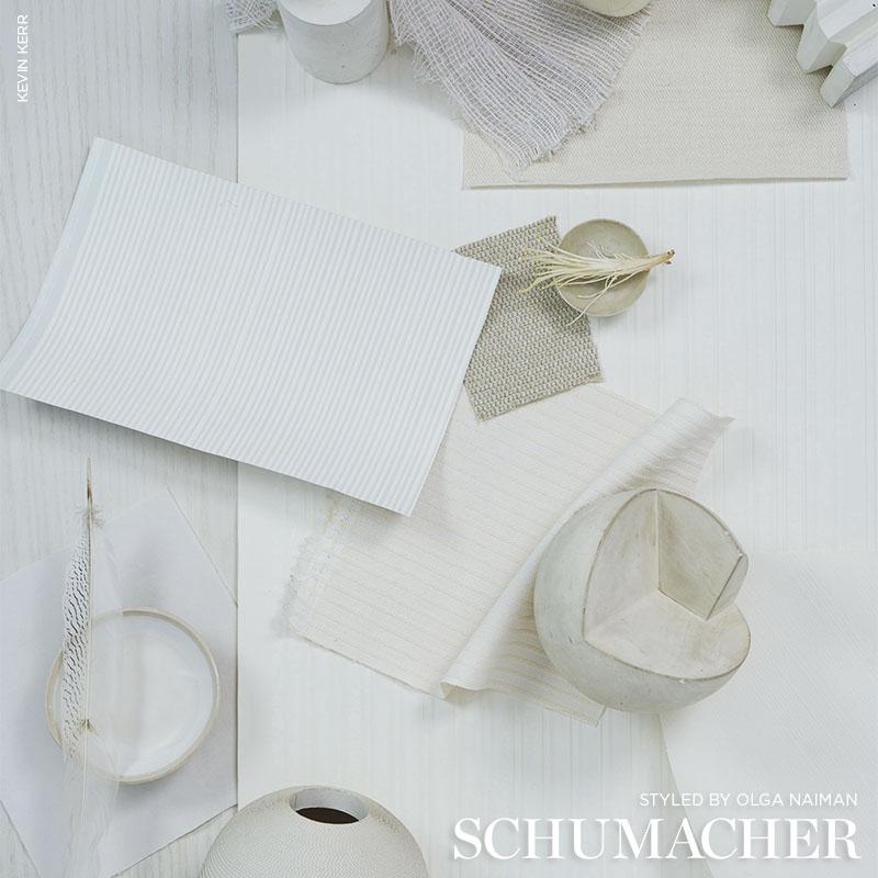 Schumacher Rimini Rib Ivory Wallpaper – DecoratorsBest