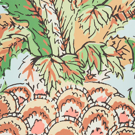 Schumacher Pineapples Sky Wallpaper