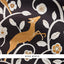 Schumacher Les Gazelles Au Bois Vinyl Noir Wallpaper