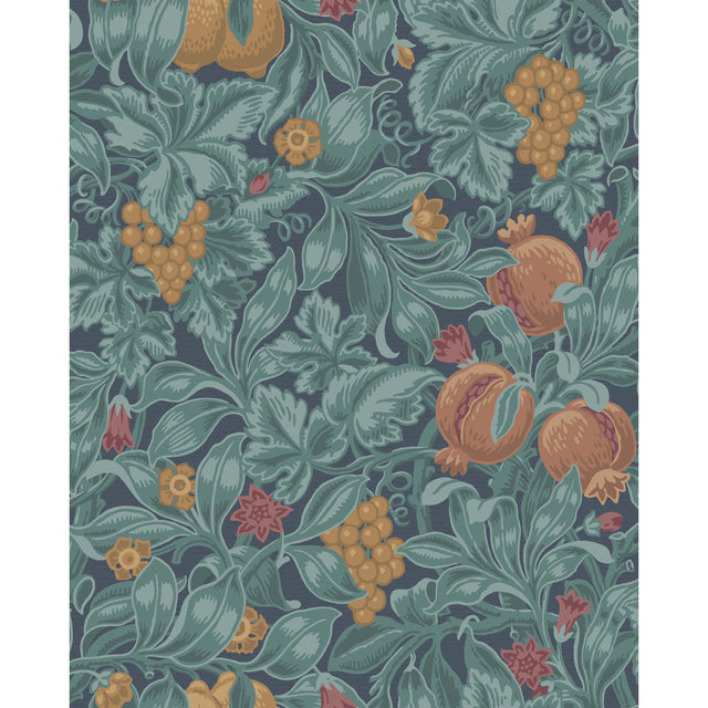 Cole & Son VINES OF POMONA ORAN/TEAL Wallpaper