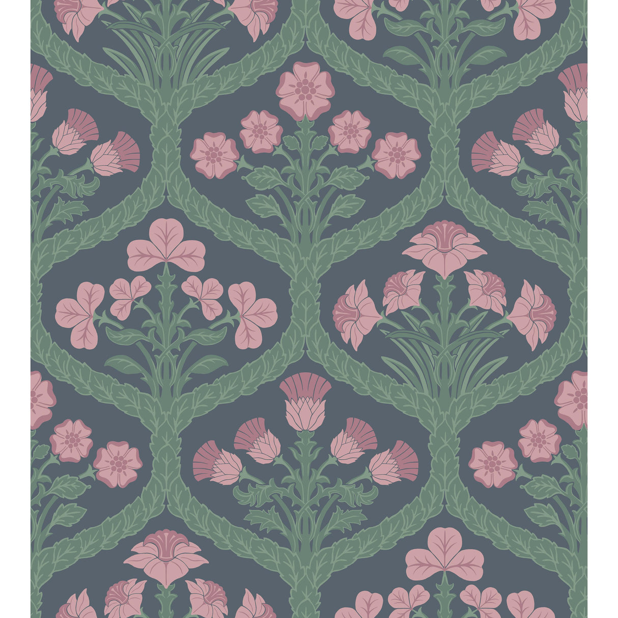 Cole & Son FLORAL KINGDOM ROSE/FORES Wallpaper