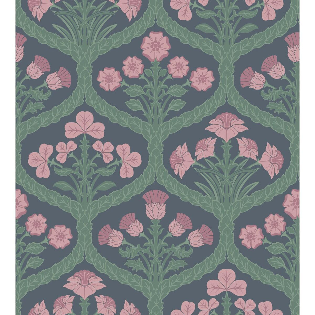 Cole & Son Floral Kingdom Rose/Fores Wallpaper
