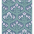 Cole & Son FLORAL KINGDOM LILAC/TEAL Wallpaper