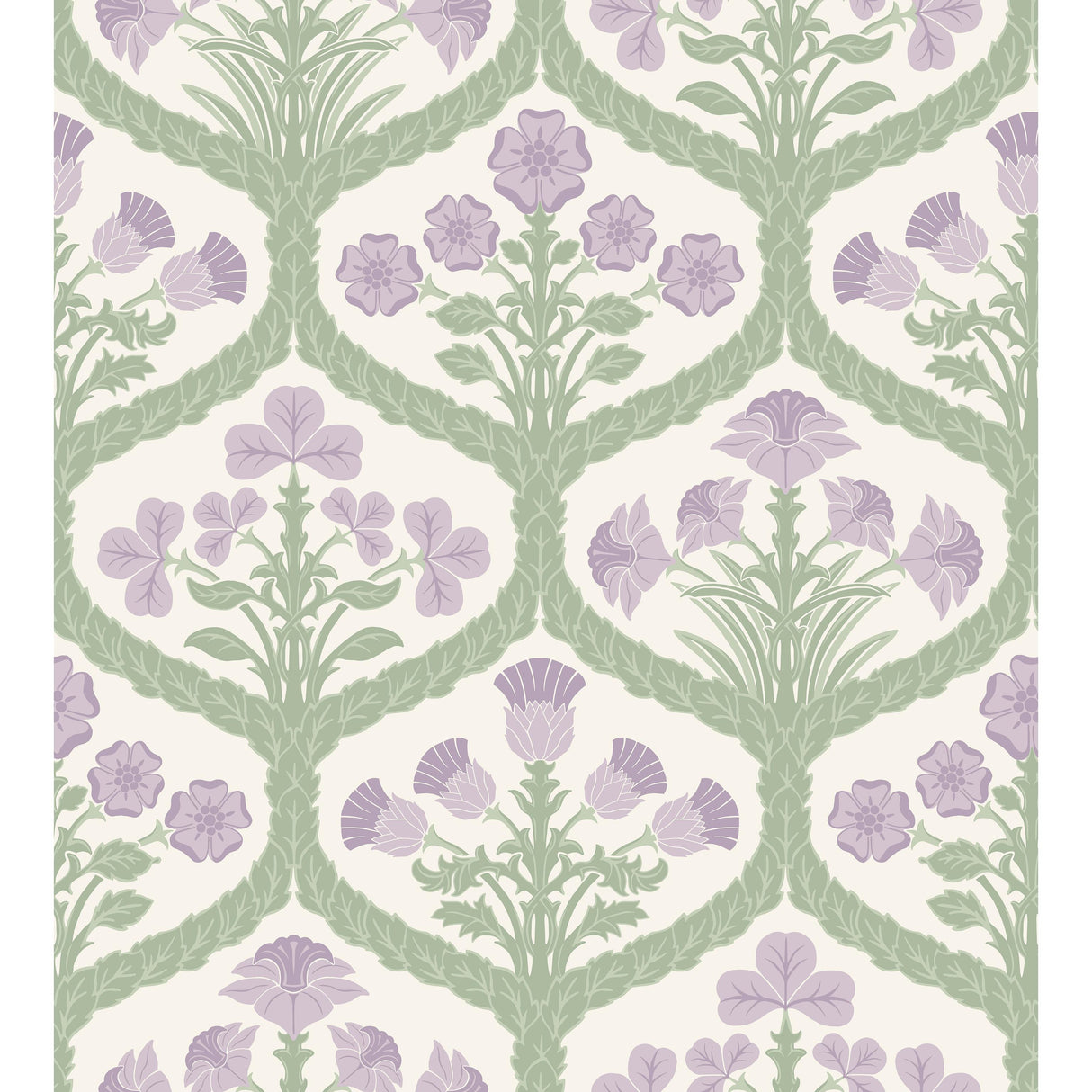 Cole & Son FLORAL KINGDOM MULB/OLIVE Wallpaper