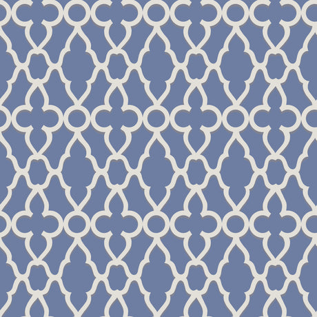 Cole & Son TREILLAGE WHITE/HYACINTH Wallpaper