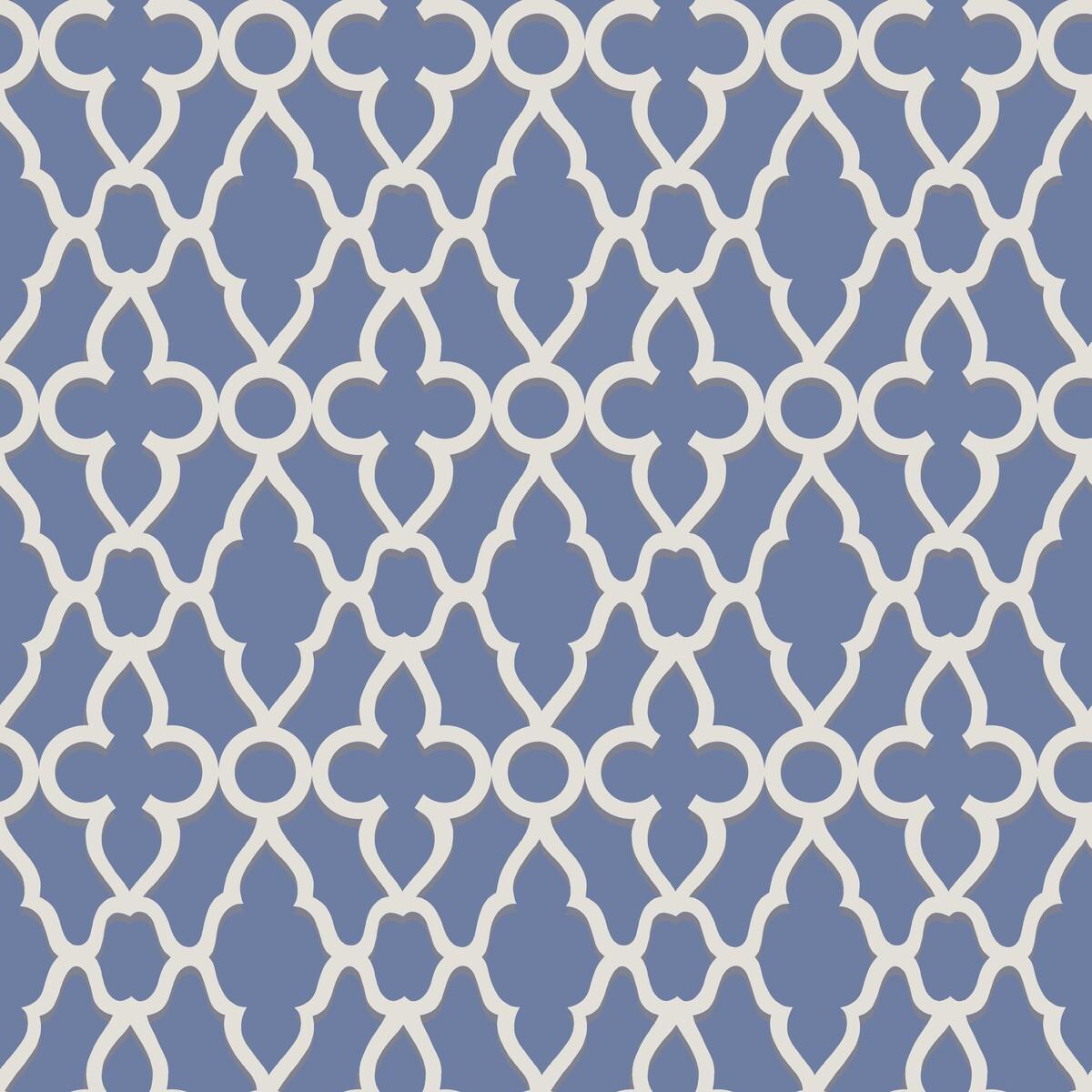 Cole & Son Treillage White/Hyacinth Wallpaper