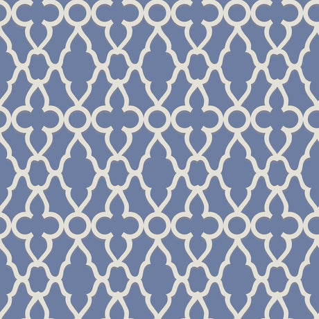 Cole & Son Treillage White/Hyacinth Wallpaper