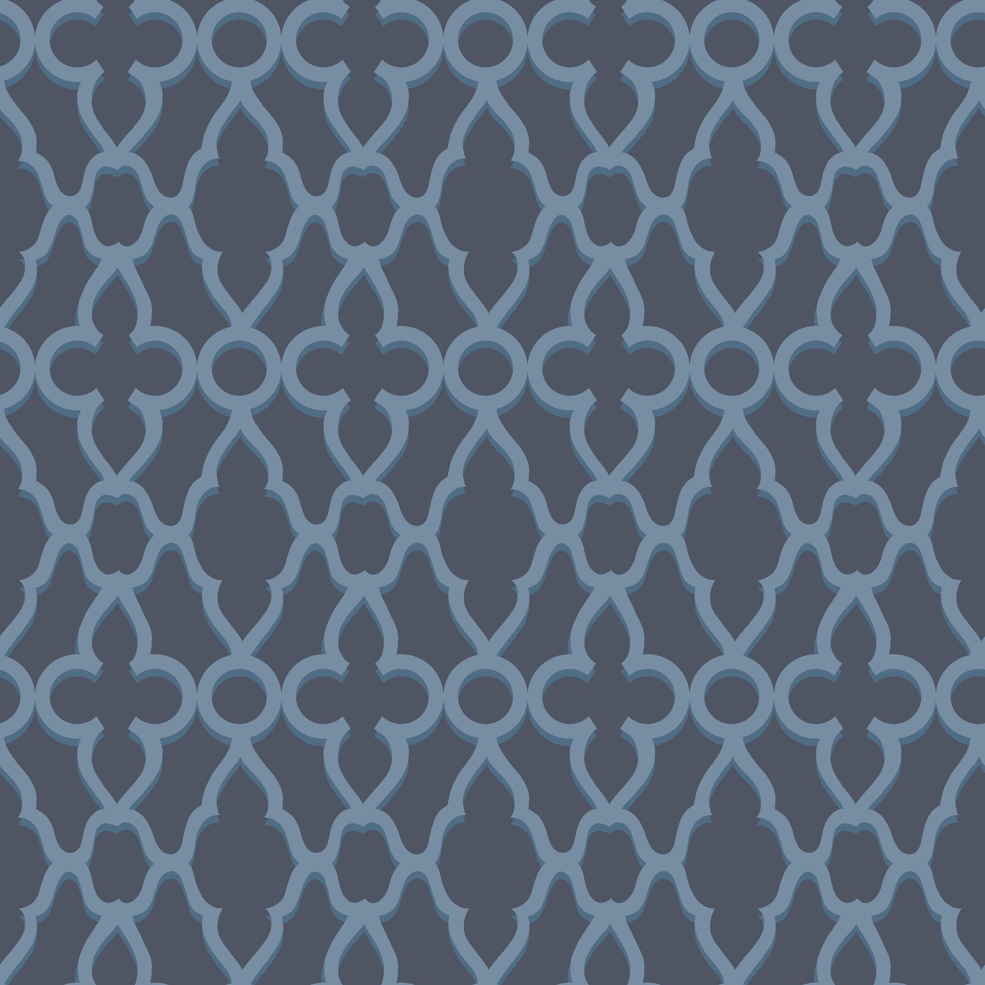 Cole & Son Treillage Cerulean/Midnig Wallpaper