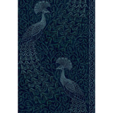 Cole & Son Pavo Parade M Petrol/Ink Wallpaper