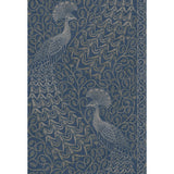 Cole & Son PAVO PARADE MSILVER/DENIM Wallpaper