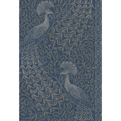 Cole & Son PAVO PARADE MSILVER/DENIM Wallpaper