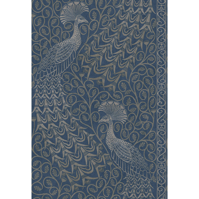 Cole & Son PAVO PARADE MSILVER/DENIM Wallpaper