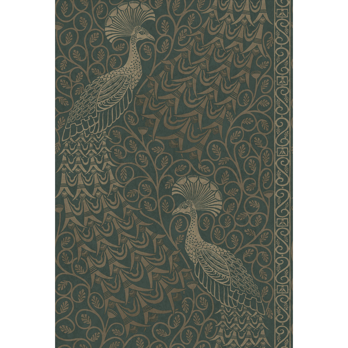 Cole & Son PAVO PARADE MGILVER/GREEN Wallpaper