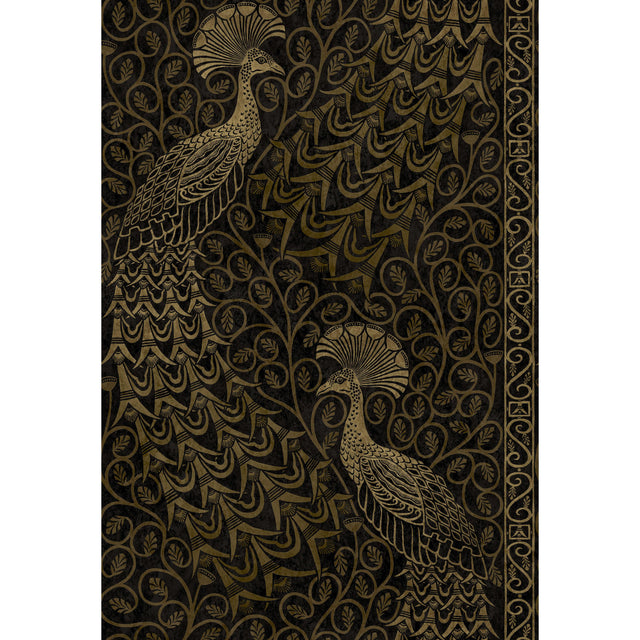Cole & Son PAVO PARADE M GOLD/SOOT Wallpaper