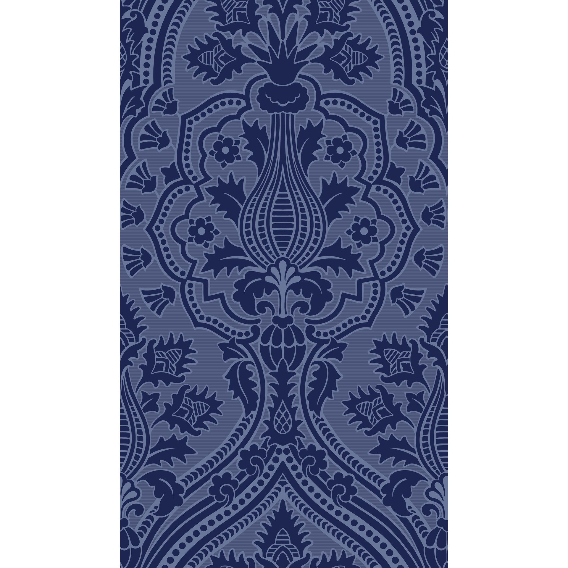 Cole & Son Pugin Palace Flock Hyacin Wallpaper