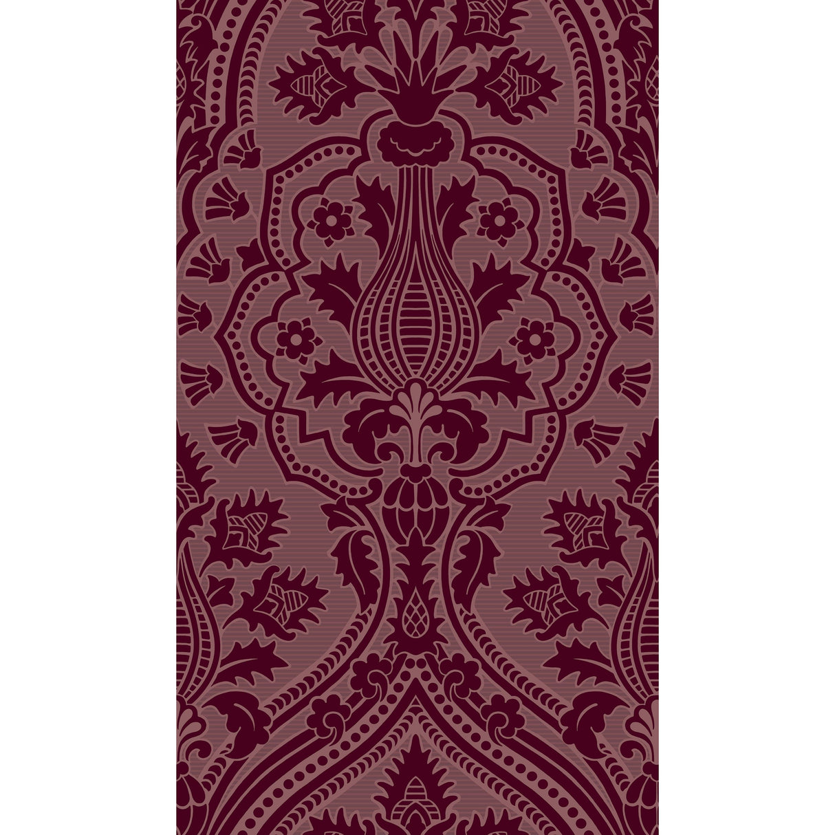 Cole & Son PUGIN PALACE FLOCK CLARET Wallpaper