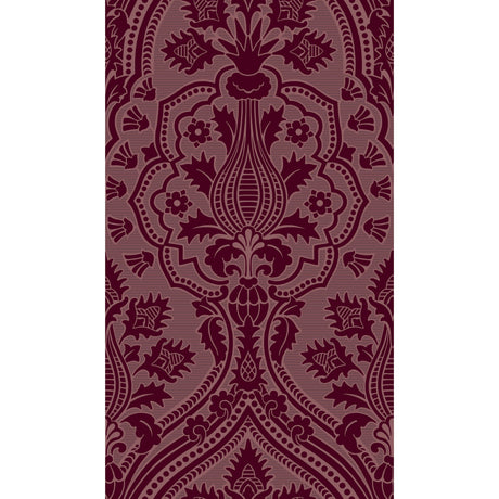 Cole & Son PUGIN PALACE FLOCK CLARET Wallpaper