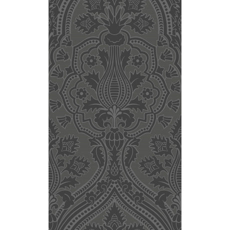 Cole & Son PUGIN PALACE FLOCK CHARC Wallpaper
