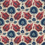 Brunschwig & Fils KASHMIRI LINEN PRINT NAVY/BERRY Fabric