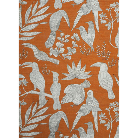 Brunschwig & Fils SILK BIRD ARANCIA Fabric
