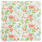 Schumacher Bermuda Blossoms Aqua Fabric