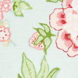 Schumacher Bermuda Blossoms Aqua Fabric