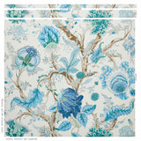 Schumacher Indian Arbre Peacock & Emerald Wallpaper