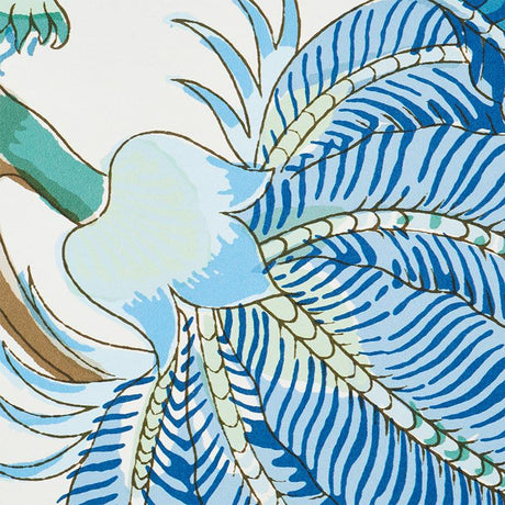 Schumacher Indian Arbre Peacock & Emerald Wallpaper