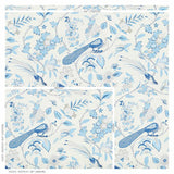 Schumacher Campagne Bleu & Gris Wallpaper
