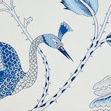 Schumacher Campagne Bleu & Gris Wallpaper