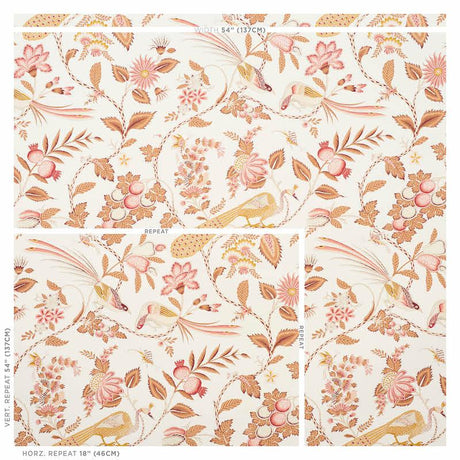 Schumacher Campagne Rose & Ochre Wallpaper