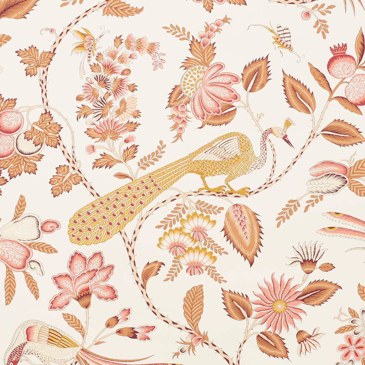 Schumacher Campagne Rose & Ochre Wallpaper