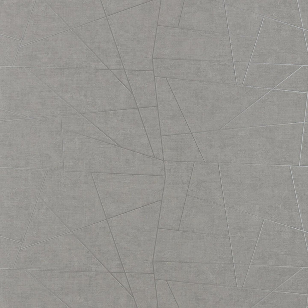 Phillip Jeffries Vinyl Abstract Silver Shape Wallpaper