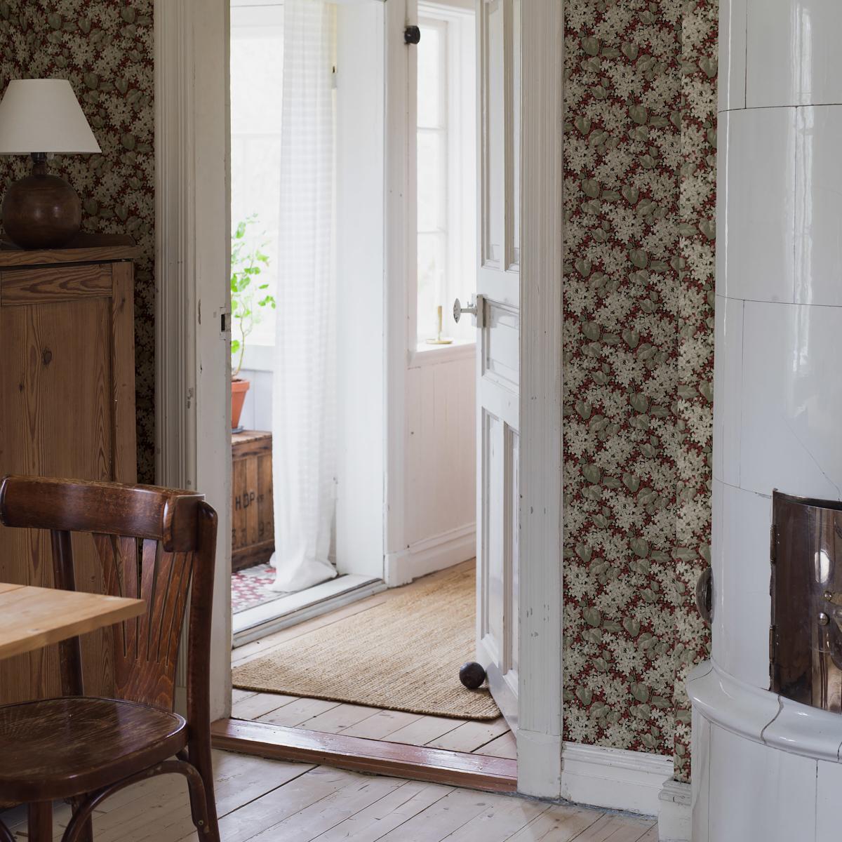 Borastapeter Aratorp Red Wallpaper