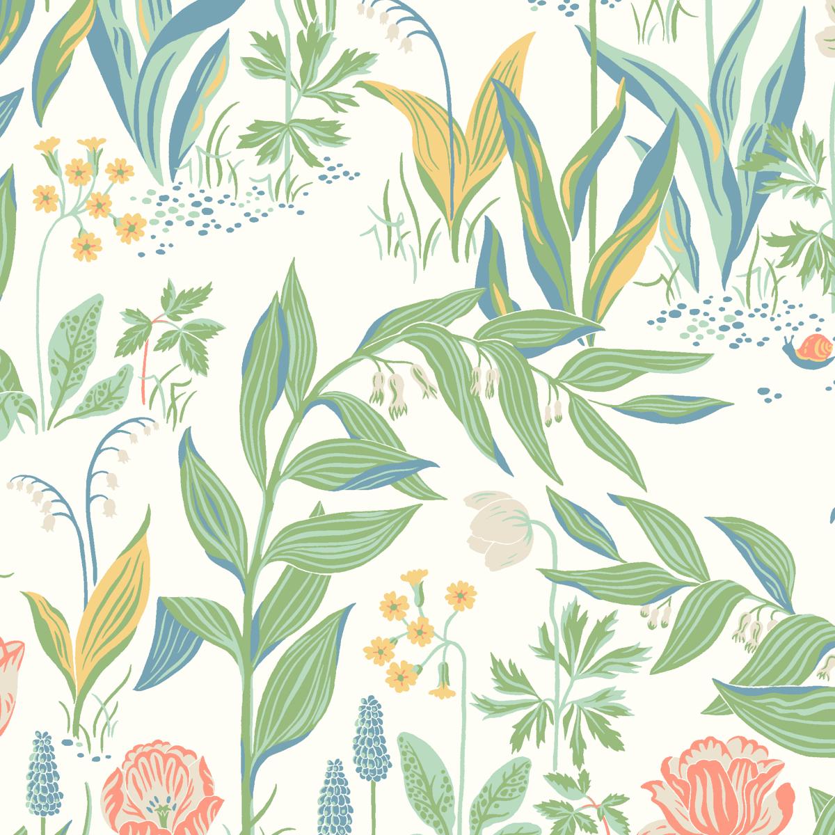 Borastapeter Spring Garden Ivory Multi Wallpaper