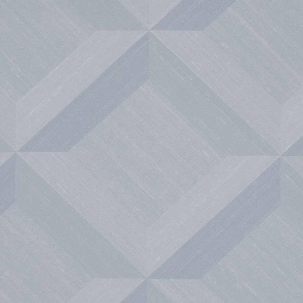Phillip Jeffries Vinyl Mindful Mosaic Balanced Blue Wallpaper