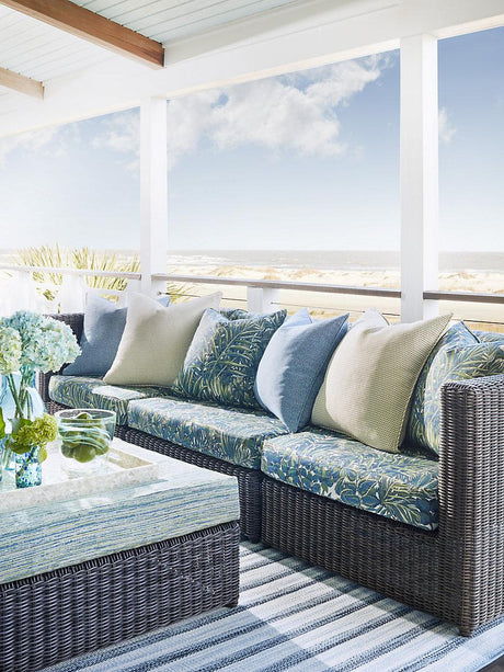 Scalamandre Arena Beach Blue Water Fabric