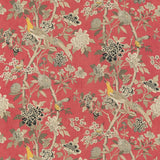 G P & J Baker HYDRANGEA BIRD (ARCHIVE) OLD ROSE Fabric